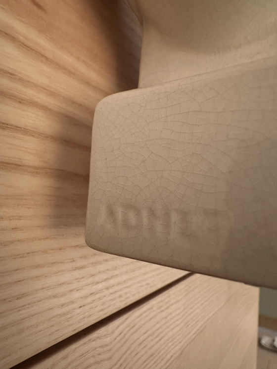 Image 1 of Art Deco craquele beeld duif Jacques Adnet