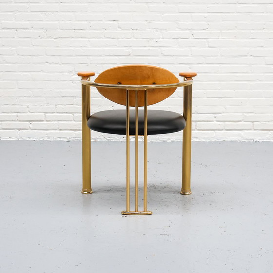 Image 1 of Postmodern Eetkamerstoelen Goud 