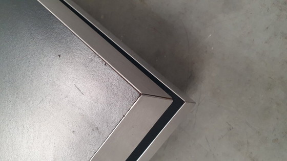 Vintage Roche Bobois Willy Rizzo Attr Salontafels 70s Design – lamine, Metal (photo 15 of 23)