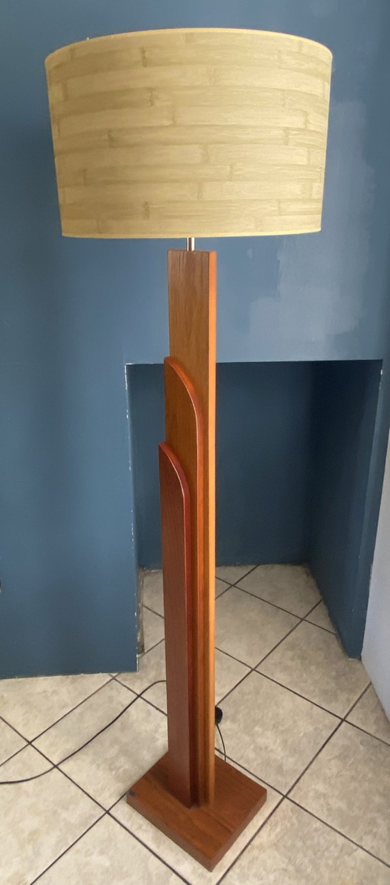 Lampada da terra vintage K-Lighting in teak scandinavo, anni '70 – Lampade da terra, Wood (photo 11 of 19)