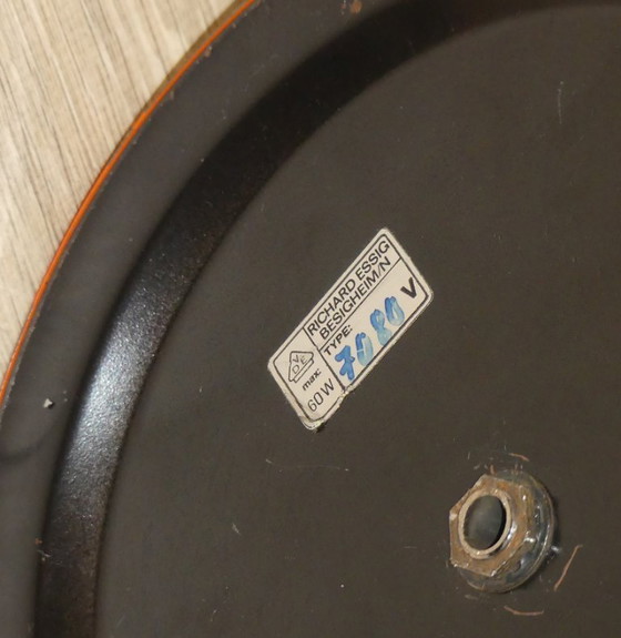 Image 1 of Set di DUE lampade da terra anni '70 arancione Richard Essig regolabile space age panton vintage retro originale raro