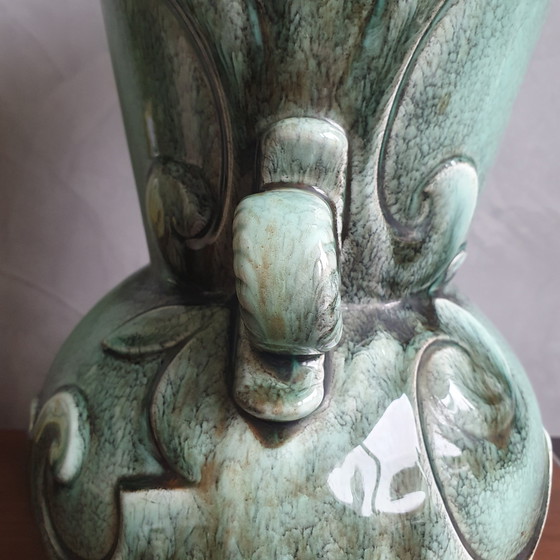 Image 1 of Vintage Mint Green Jasba Germany Vase From The Sixties