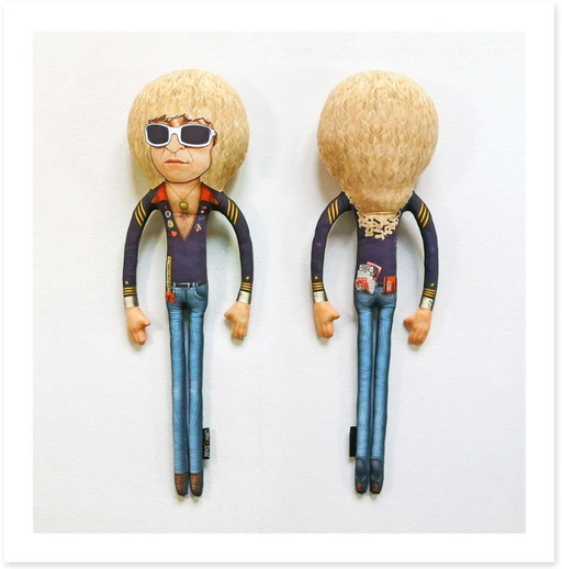 Cadeau Michel Polnareff | Décoration icône française | Poupée de collection artiste chanteur | Cadeau pour mélomane