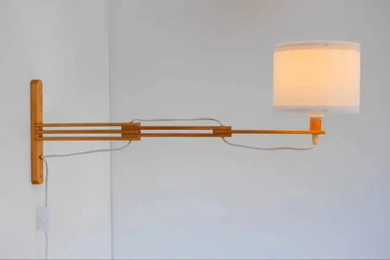 Image 1 of Applique murale accordéon de style scandinave moderne du milieu du siècle, années 1970