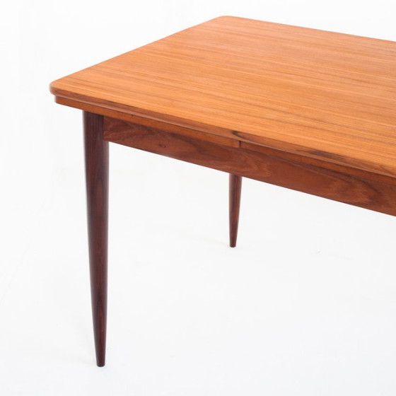 Scandinavian Style Teak Dining Table With Extensions, France, 1960s – Wood (photo 4 of 14)
