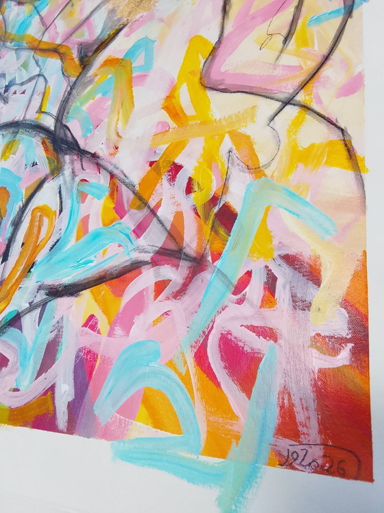 Image 1 of Acrylic painting "sun"
