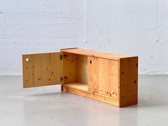 Buffet vintage en pin, années 1970 – Buffet bas, Wood (photo 4 of 15)