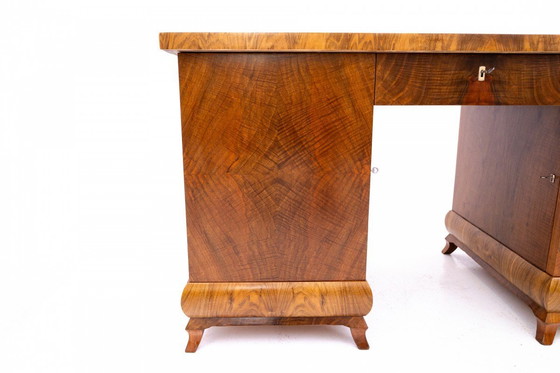 Image 1 of Bureau de style Art déco, Pologne, années 1940.