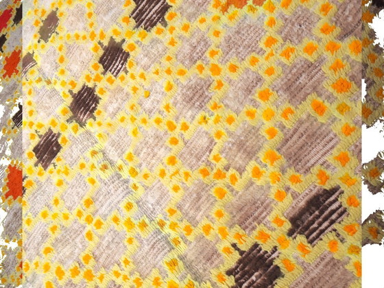 Image 1 of Tapis Azilal marocain vintage 'Romina' | Tapis berbère tissé à la main | 255 × 126 cm