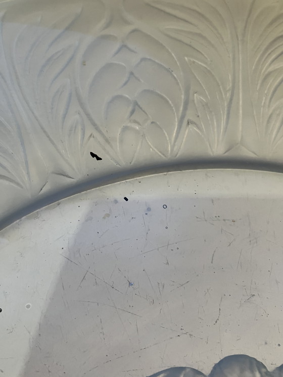 Image 1 of Grote Art Deco schaal van Jules Henri Vernon voor Pukeberg Zweden, rond 1930