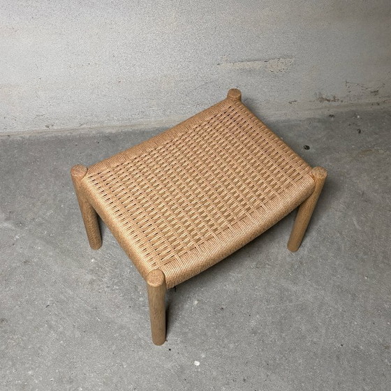 Image 1 of Oak ottoman / stool — attributed to Niels O. Møller