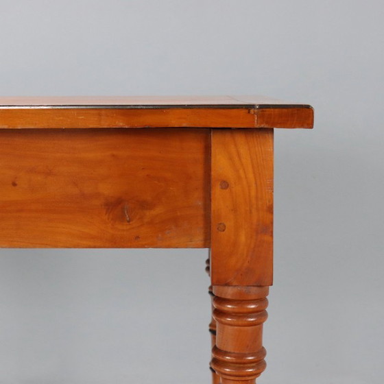 Image 1 of Cherry table with ebonized moldings