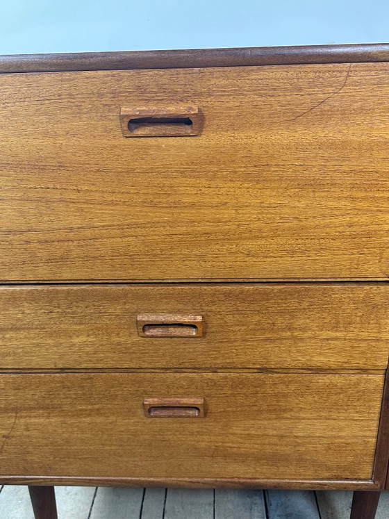 Meuble en Teck Kempkes Vintage Pays-Bas Années 60 – Buffet bas, Wood (photo 7 of 13)