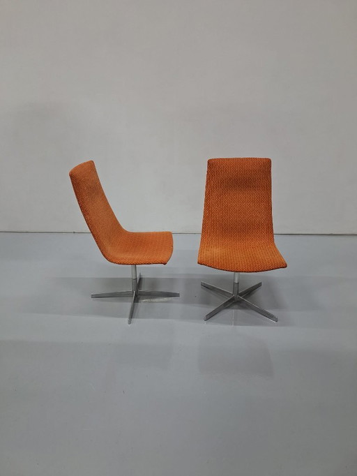 2x Arper Catifa 70 poltrona girevole Arancione