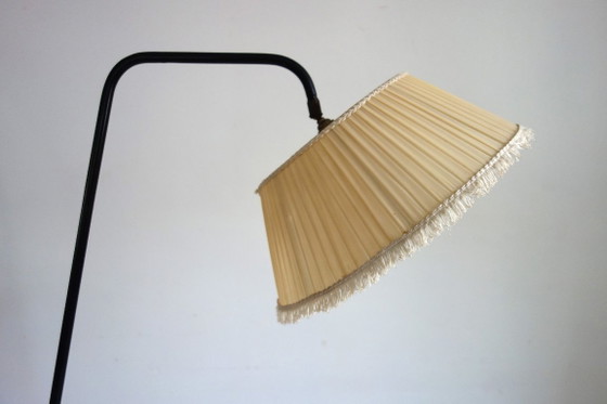 Image 1 of Tripod metal floor lamp with shelf, 1950s/60s, France