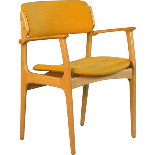 Poltrone vintage Erik Buch in rovere, Danimarca anni '70