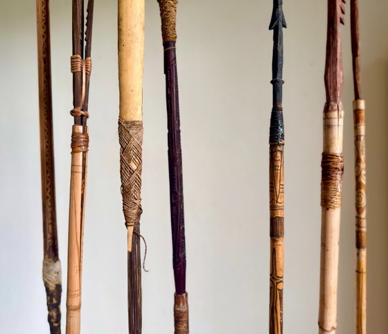 Arc et flèches des tribus Sepik et/ou Asmat de Papouasie-Nouvelle-Guinée – Objets déco, Bamboo (photo 7 of 17)