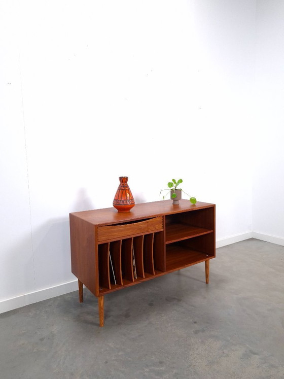 Image 1 of Teak LP cabinet with drawer, TV & media unit, sideboard