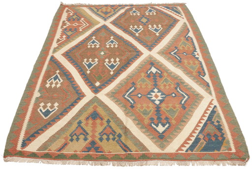 1 X Fars Kelim Gaschgai 224 X 150 Cm - Orient Handgewebt