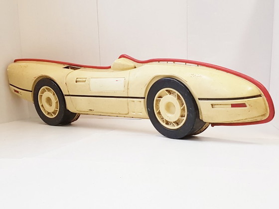 Image 1 of Giant Lamp Sign 232 cm Long Molded Plastic Racing Car 1970 Vintage