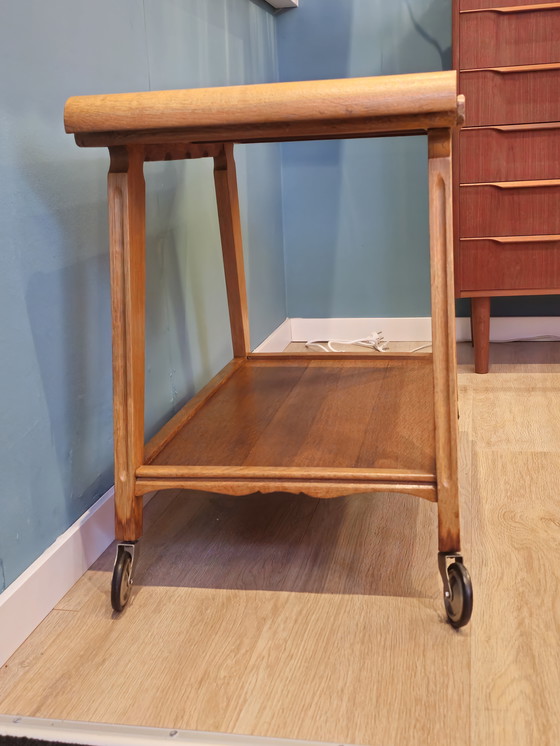 Image 1 of Vintage Serving Trolley Drinks Cart Side Table