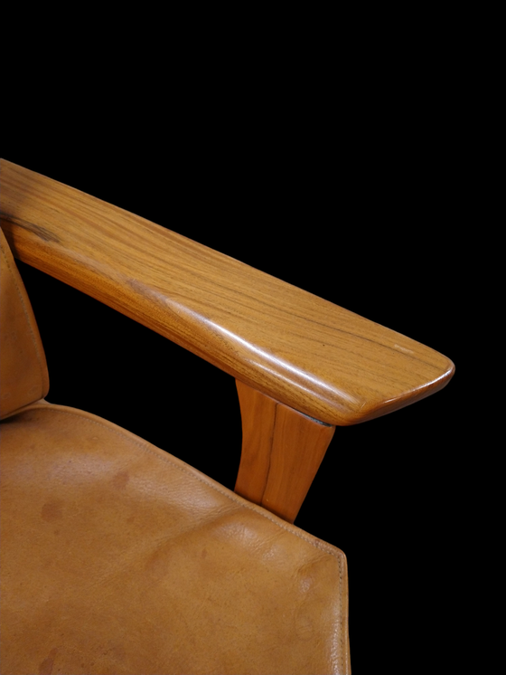 Image 1 of Cognac Danish Lounge Chair