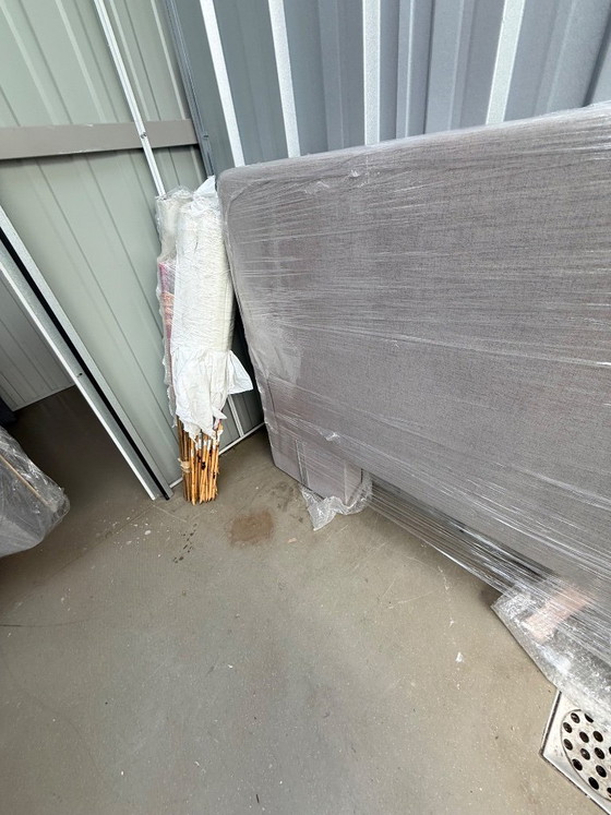 Image 1 of Cabecero Swiss Sense, para cama de 160 cm, tejido Chivasso gris claro.