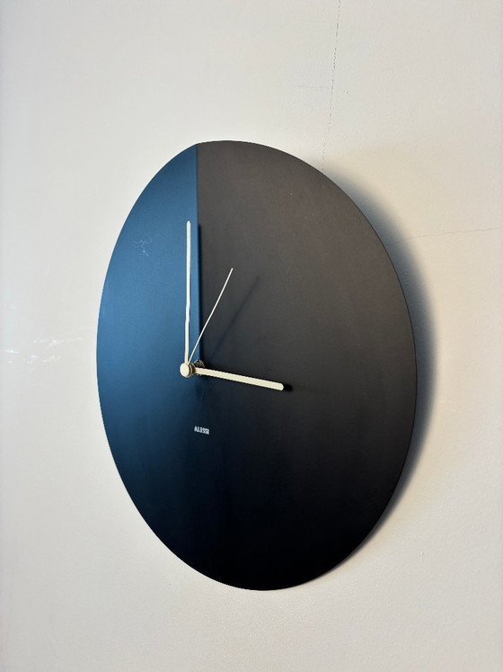 Alessi wall clock, black, Metal, Plastic, Modern (photo 9 of 10)