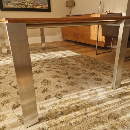 Arco Graphic Walnut Dining Table
