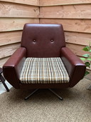 Vintage Draaibare Fauteuil