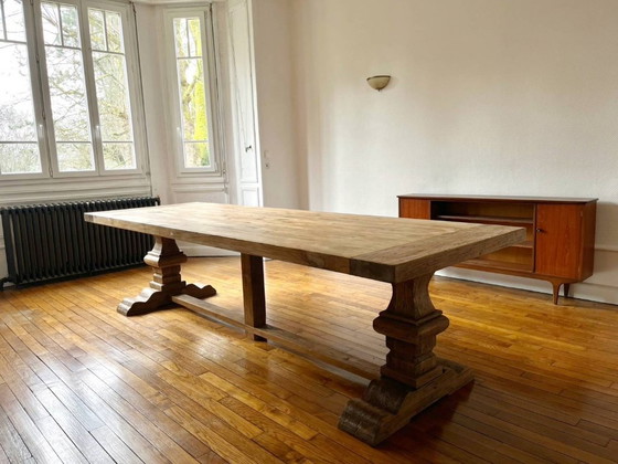 Massiver Esstisch aus Altholz im Klosterstil – Spirito (280 x 100 cm) – Follos Design, Esstische, Wood (photo 4 of 5)