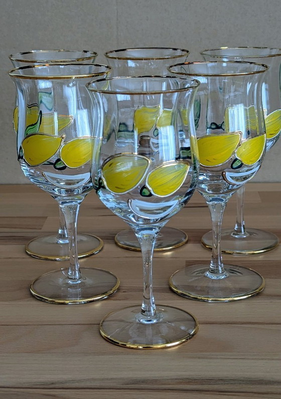 Glazenset, 6 wijn-/drinkglazen, "Tiffany" van Paul Nagel – Glazen & Karaffen, Glass (photo 3 of 9)