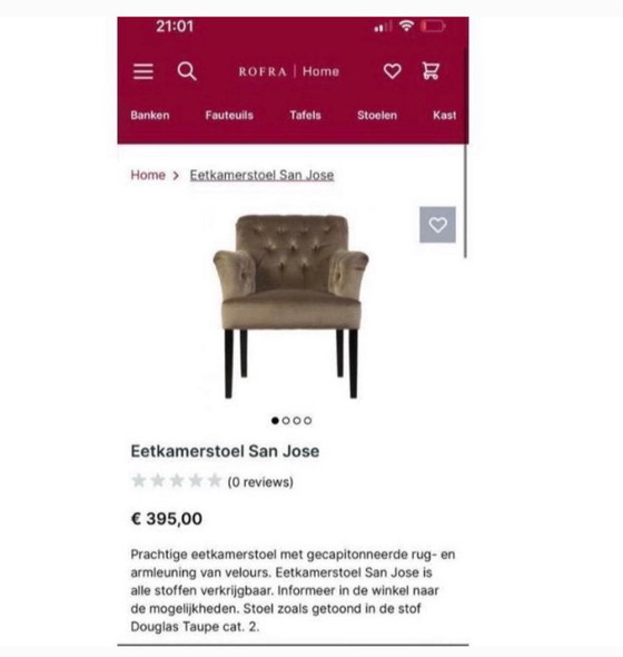 Tavolo da pranzo Rofra 2,70 m piano vetro, 6 sedie, credenza, tavolino – Rofra Home, Set da pranzo, Velluto (photo 7 of 7)