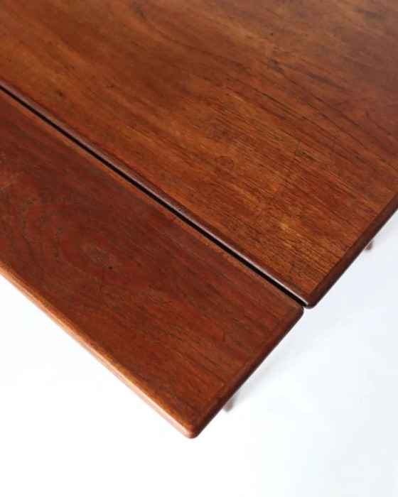Image 1 of Vintage teak coffee table extendable dining table Danish design