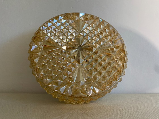 Plafoniera Vintage Geometrica in Vetro Pressato, Anni '70 – Plafoniere (photo 7 of 15)