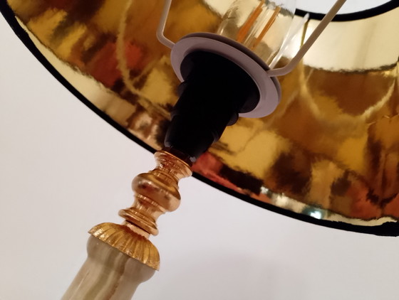 Image 1 of Vintage neoklassieke lamp in onyxbrons, volledig gerestaureerd.
