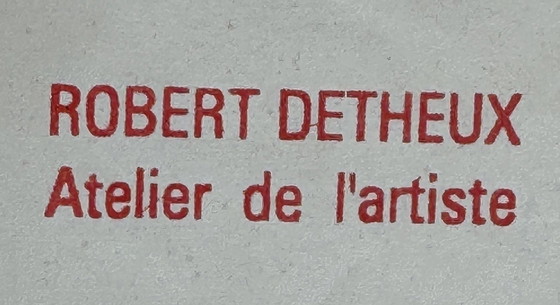 Image 1 of Robert Detheux, dipinto raro del 1963