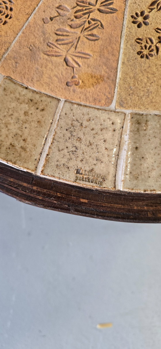 Image 1 of Raymonde Le Duc (geb. 1929) – Couchtisch aus Keramik und Holz, Vallauris, um 1960