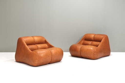 2x Fauteuils Ciuingam par De Pas, D'Urbino, Lomazzi pour BBB Bonacina- 1967