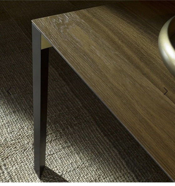 Molteni&C half a Square mesa de comedor - 278x108., Mesas de comedor, Madera, Metal, Marrón (foto 2 de 5)