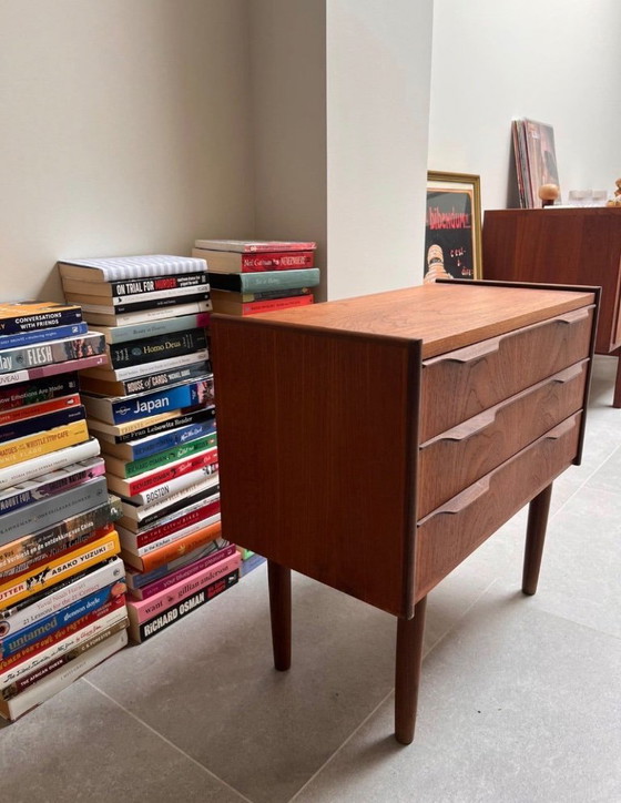 Teak drawers Danish design, Chest of drawers, Wood, Brown, Mid Century Modern (photo 4 of 5)