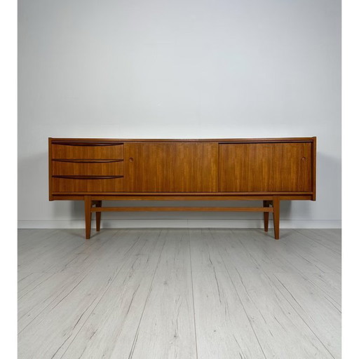 Spacious Minimalistic Vintage Teak Sideboard 60s