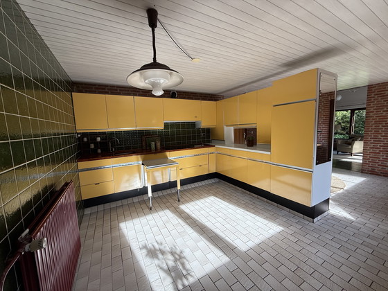 Image 1 of Pendant lamp metal brown and porcelain white