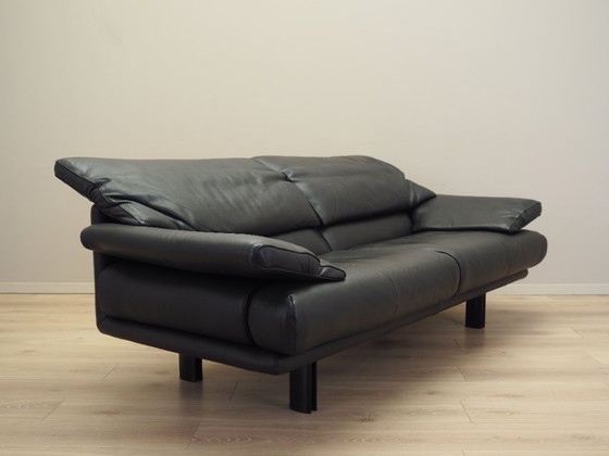 Image 1 of Leather sofa Alanda, Italian design, 1980s, manufacturer: B&B Italia, designer: Paolo Piva
