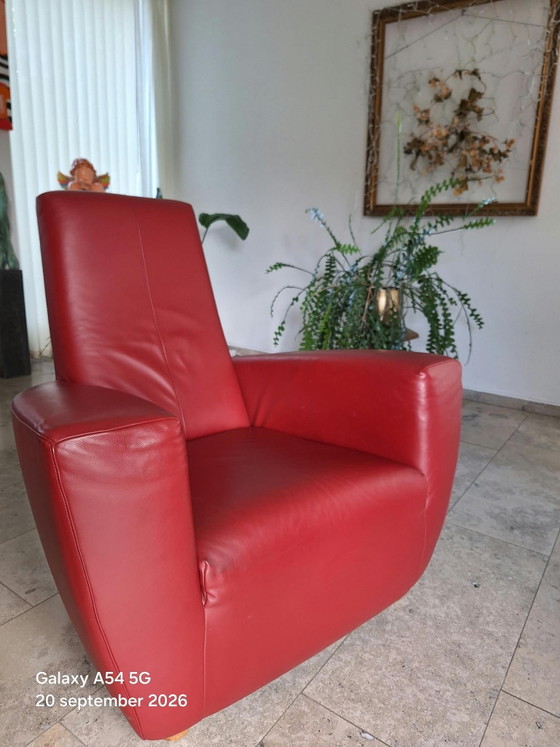 3 Label Longa Gerard van den Berg Armchairs, Label Van den Berg, Leather, Black (photo 5 of 5)