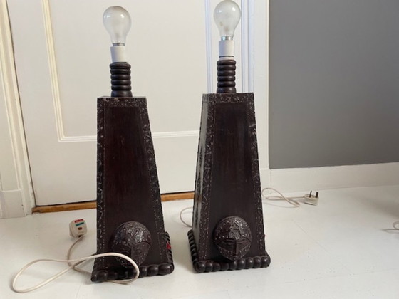 Image 1 of unique: 2x set of West African twilight lamps (base)