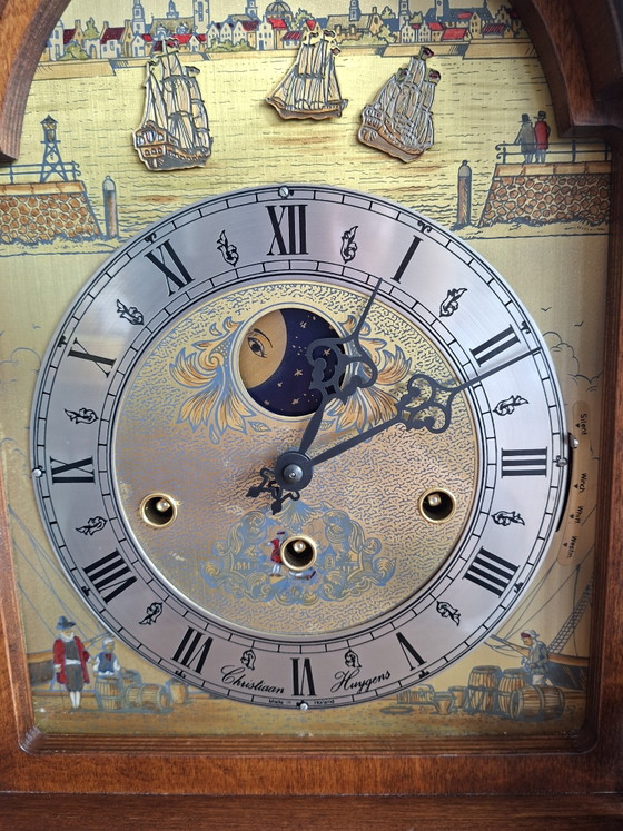 Horloge de table Christiaan Huygens (modèle 1403) + console murale et reçu d'achat (2000) – Pendules, Metal (photo 17 of 18)