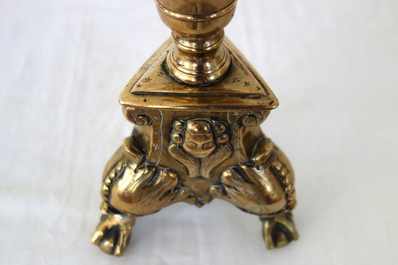 Image 1 of Kerzenständer aus vergoldeter Bronze, Frankreich, 17. Jahrhundert