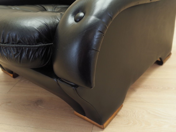 Image 1 of Schwarzer Sessel, Italienisches Design, 1980er Jahre, Herstellung: Italien