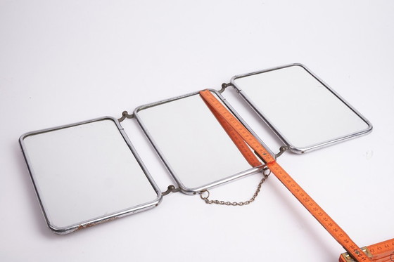 Image 1 of Specchio pieghevole trittico vintage